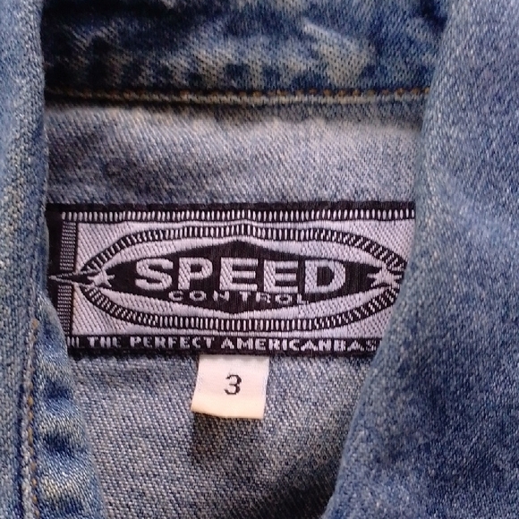 Vintage '90s Teachers Denim Sleeveless Button-Down Dress - Picture 2 of 10